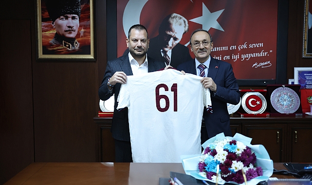 BAŞKAN DOĞAN'DAN DÜZKÖY BELEDİYESİ'NE ZİYARET