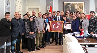 BAŞKAN KAYA, ÖZEL BİREYLERİ AĞIRLADI