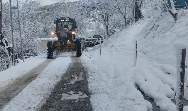 BÜYÜKŞEHİR'İN KIŞ MESAİSİ BAŞLADI