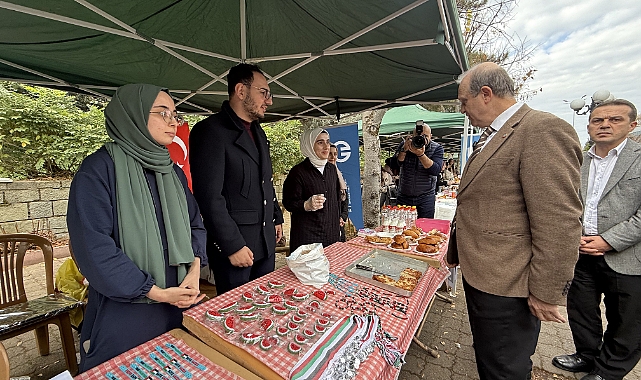 KTÜ'DE GAZZE İÇİN KERMES DÜZENLENDİ