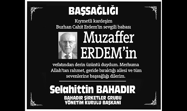SELAHATTİN BAHADIR BAŞSAĞLIĞI