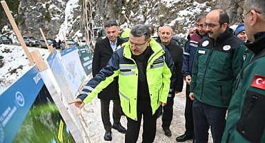 BAŞKAN GENÇ'TEN KARAKAYA BARAJINA İNCELEME