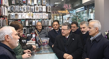 BAKAN URALOĞLU ESNAFI DİNLEDİ 