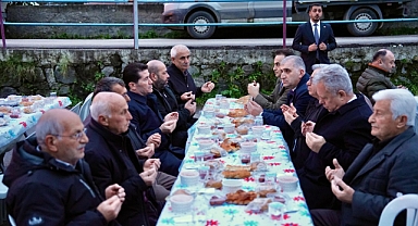 BAŞKAN KAYA İNCESU'DA İFTARINI AÇTI