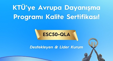 KTÜ'YE KALİTE SERTİFİKASI