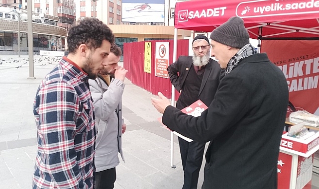 SAADET PARTİSİ RİZE'DE ÜYE ÇALIŞMASI