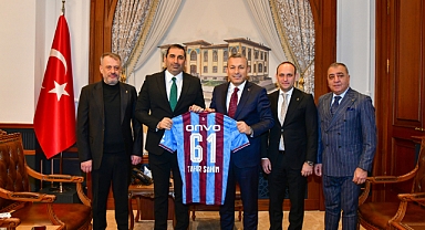 TRABZONSPOR'DAN VALİ ŞAHİN'E ZİYARET 