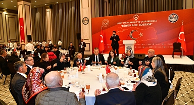 VALİ ŞAHİN ŞEHİT AİLELERİ VE GAZİLERLE İFTARDA BULUŞTU