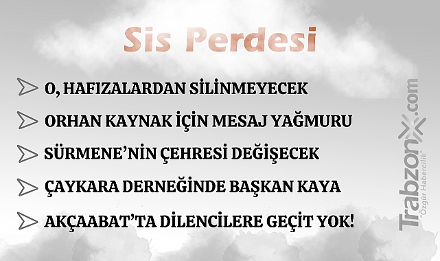 11.03.2026 SİS PERDESİ