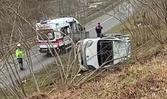 ARAKLI'DA KORKUTAN KAZA