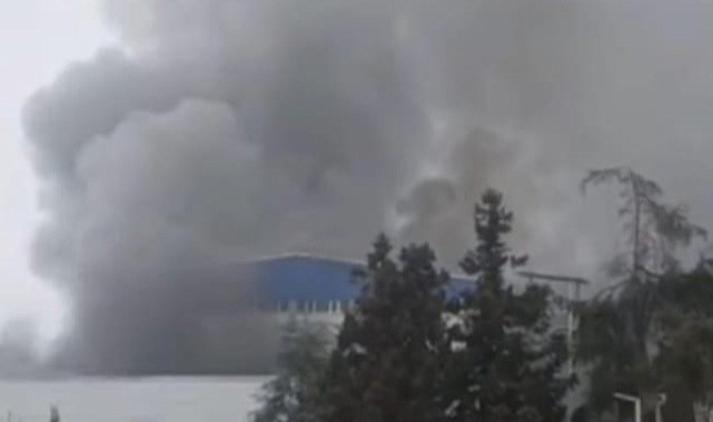 ARSİN OSB'DE YANGIN PANİĞİ! 