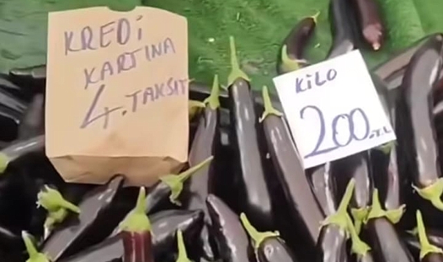 BUNU DA GÖRDÜK... PATLICAN ARTIK TAKSİTLE SATILIYOR! 