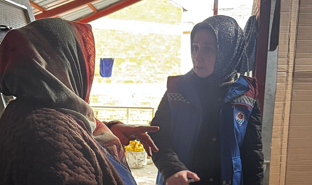 BÜYÜKŞEHİR BELEDİYESİ'NDEN MAĞDUR AİLEYE YARDIM ELİ! 