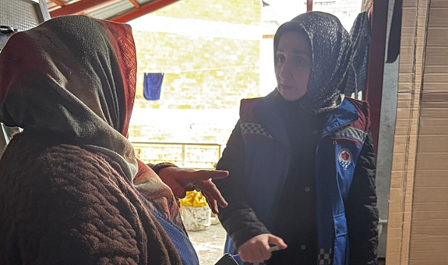 BÜYÜKŞEHİR BELEDİYESİ'NDEN MAĞDUR AİLEYE YARDIM ELİ!