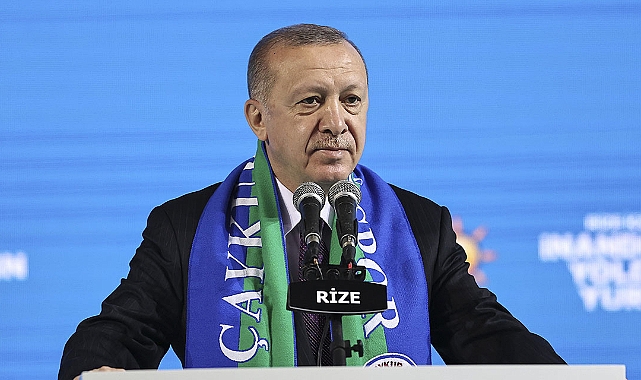 CUMHURBAŞKANI ERDOĞAN RİZE'YE GELİYOR