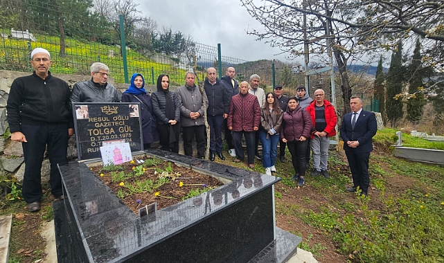 GAZETECİ TOLGA GÜL DUALARLA ANILDI 