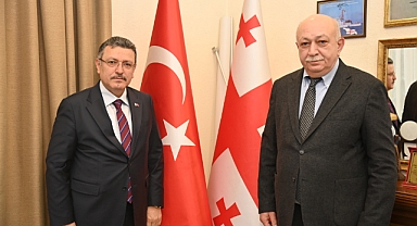 GENÇ'TEN GÜRCİSTAN BAŞKONSOLOSLUĞU'NA TAZİYE ZİYARETİ