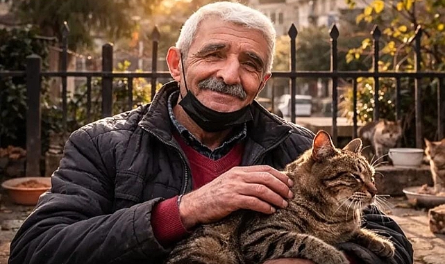 O KEDİLERİN BABASI: TAM 60 KEDİYE BAKIYOR