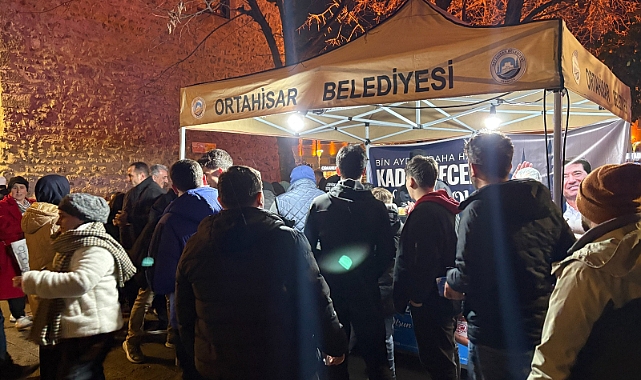 ORTAHİSAR BELEDİYESİ'NDEN KADİR GECESİNDE İKRAM