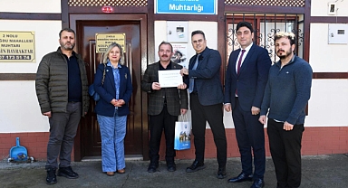 ORTAHİSAR'DAN MUHTARLARA TEŞEKKÜR BELGESİ