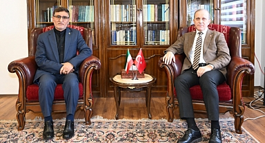 REKTÖR ÇUVALCI'DAN İRAN BAŞKONSOLOSLUĞUNA TAZİYE ZİYARETİ