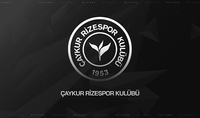 RİZESPOR'DAN TAZİYE MESAJI