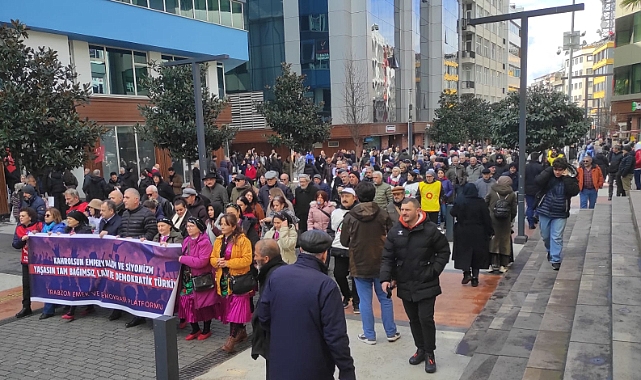 TRABZON EMEK VE DEMOKRASİ PLATFORMUNDAN, ABD VE İSRAİL'E TEPKİ!