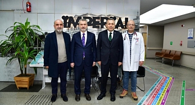 VALİ ŞAHİN'DEN İMPERİAL HASTANESİ'NE ZİYARET
