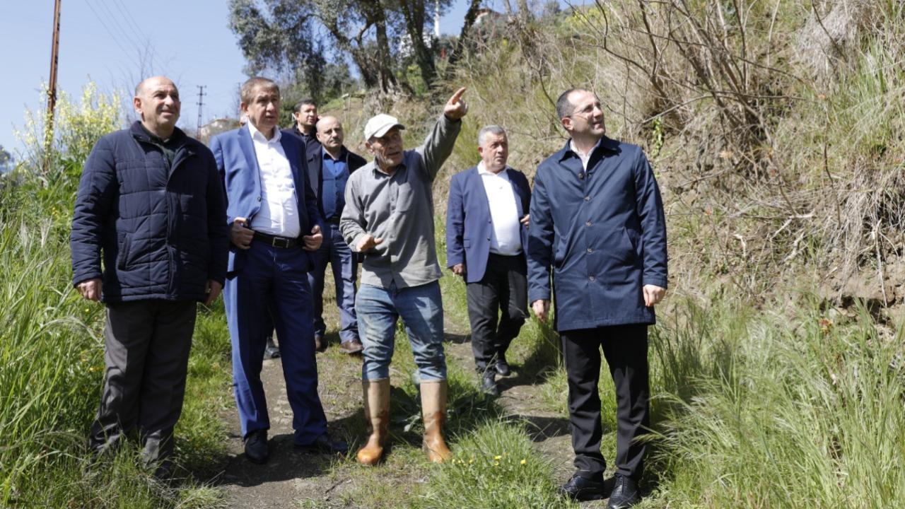 BAŞKAN EKİM SAHADA... ÇALIŞMALARI DENETLEDİ