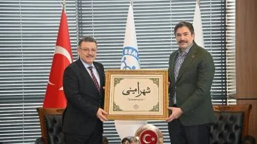 BAŞKAN GENÇ'TEN USLU'YA ZİYARET