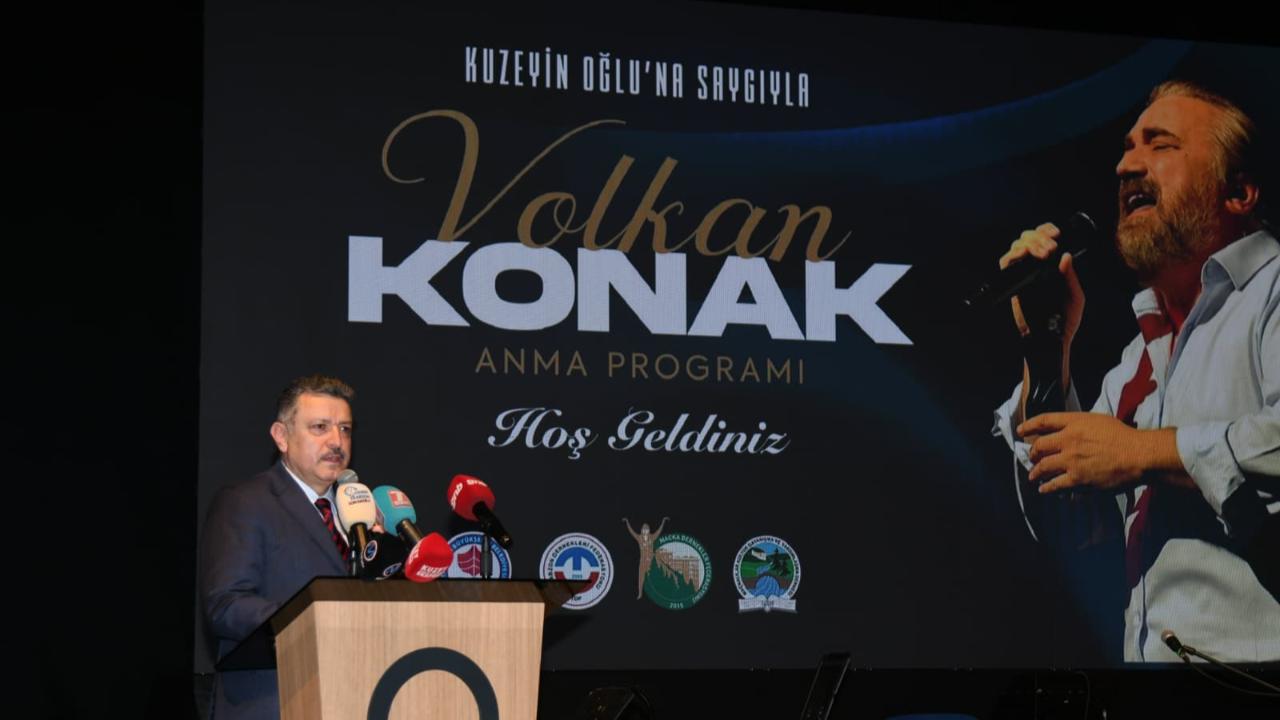 GENÇ'TEN VOLKAN KONAJ SÖZLERİ: “HEM SANATIYLA HEM YÜREĞİYLE İZ BIRAKTI”