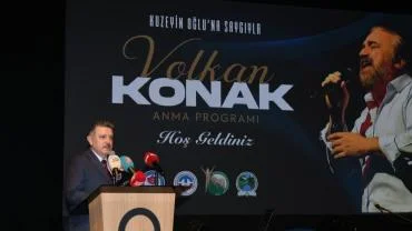 GENÇ'TEN VOLKAN KONAJ SÖZLERİ: “HEM SANATIYLA HEM YÜREĞİYLE İZ BIRAKTI”