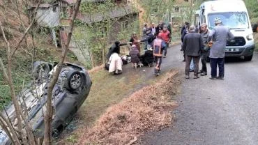 KÖPRÜBAŞI'NDA KORKUTAN KAZA: 2 YARALI