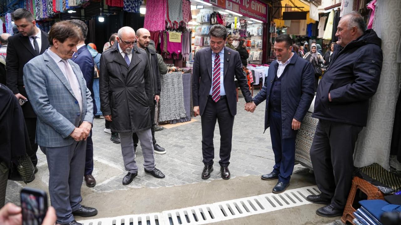 ORTAHİSAR BELEDİYESİ'NDEN ESNAFLARIN TALEBİNE ANINDA ÇÖZÜM