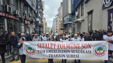 TRABZON'DA EMEKLİLER KAZAN KALDIRDI: GEÇİNEMİYORUZ!
