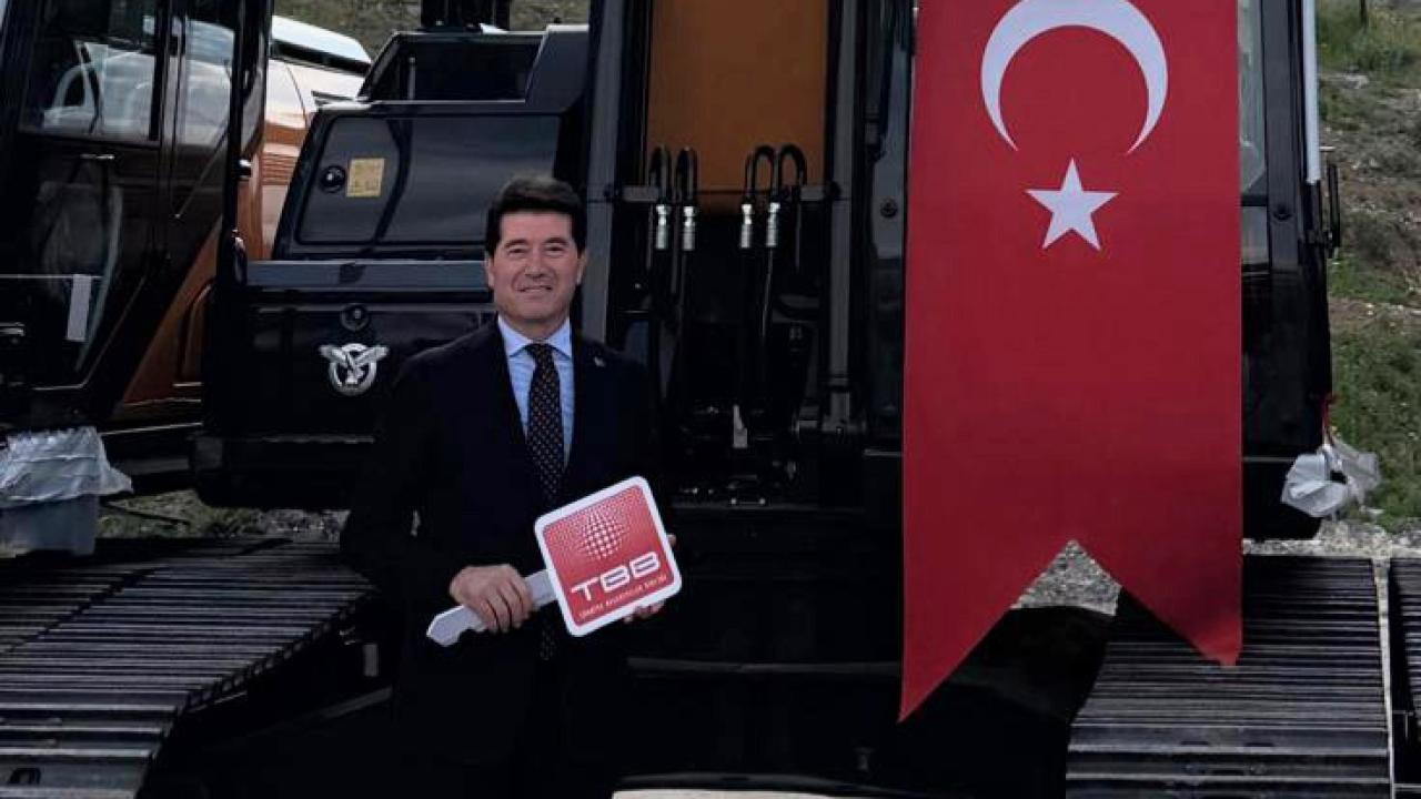 TBB'DEN ORTAHİSAR BELEDİYESİ'NE İŞ MAKİNESİ DESTEĞİ