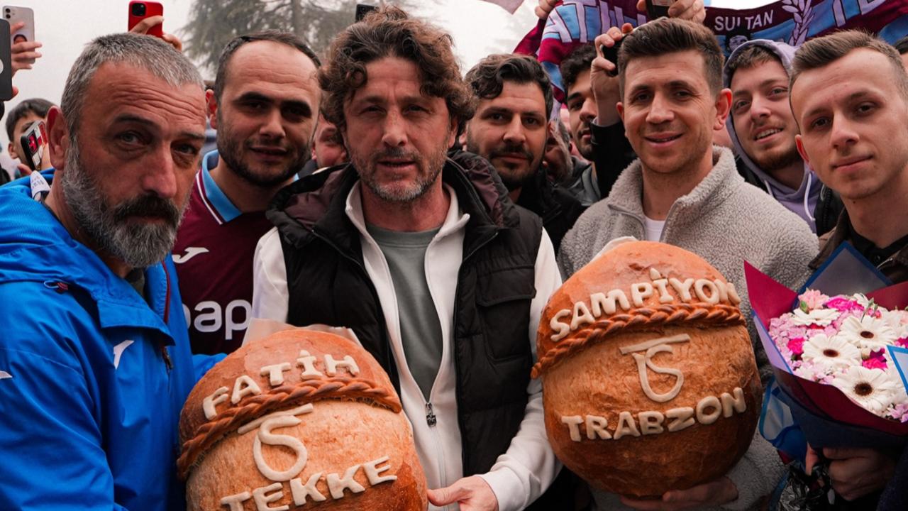 VAKFIKEBİR'DE TRABZONSPOR'A COŞKULU UĞURLAMA