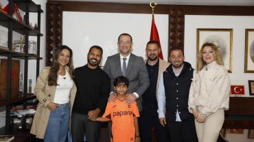 ALANZİNHO BAŞKAN EKİM'İN MİSAFİRİ OLDU