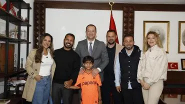 ALANZİNHO BAŞKAN EKİM'İN MİSAFİRİ OLDU