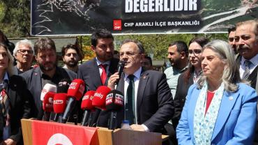 CHP HEYETİNDEN, ARAKLI'DAKİ MADEN FAALİYETLERİNE SERT TEPKİ!