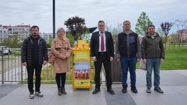 ORTAHİSAR'DA ATIK YAĞ TOPLAMA KUMBARALARI HİZMETTE