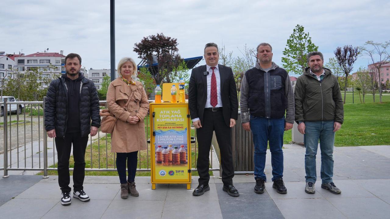 ORTAHİSAR'DA ATIK YAĞ TOPLAMA KUMBARALARI HİZMETTE