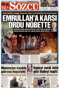 Sözcü Gazetesi Gazete Manşeti