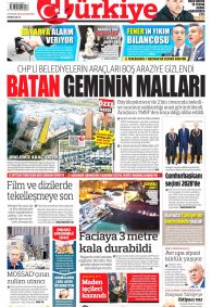 Türkiye Gazetesi Gazete Manşeti