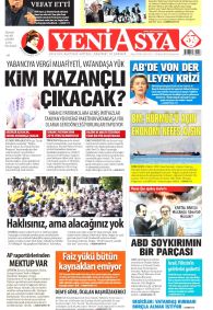 Yeni Asya Gazetesi Gazete Manşeti